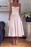 French elegant retro camisole midi dress