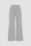Elastic waistband pants with wide legs