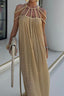 linen dress, front view
