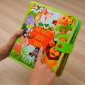 Zoo Adventure Quiet Book — Climbing Monkey, Squeaky Parrot & Zoo Map Tracing