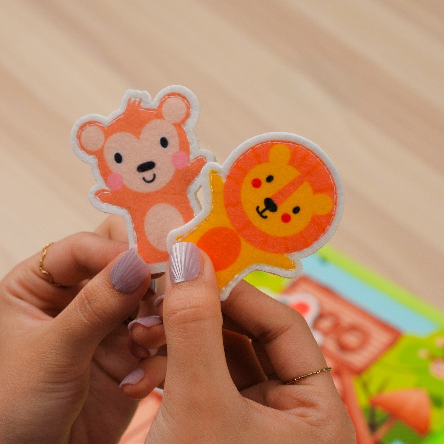 Zoo Adventure Quiet Book — Climbing Monkey, Squeaky Parrot & Zoo Map Tracing