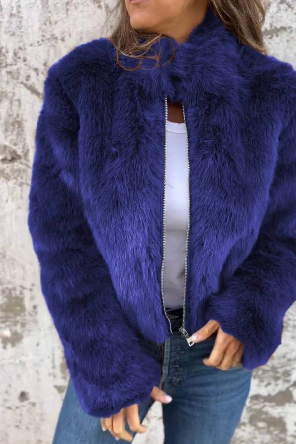 High neck zipper jacket Main image