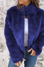 High neck zipper jacket