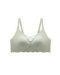 wireless mesh bra, close-up view