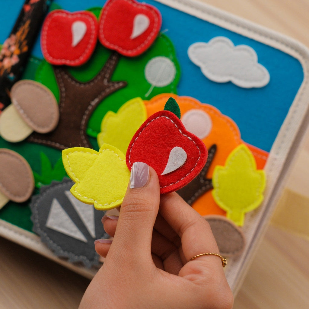 Hedgehog Adventure Quiet Book for Toddlers
