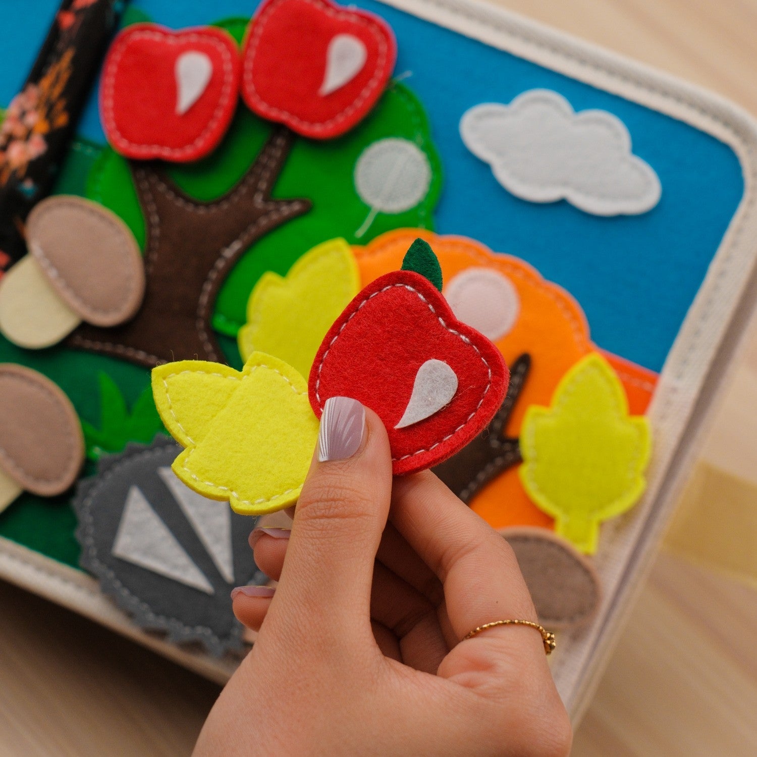 Hedgehog Adventure Quiet Book for Toddlers