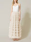 High waisted mesh cake skirt