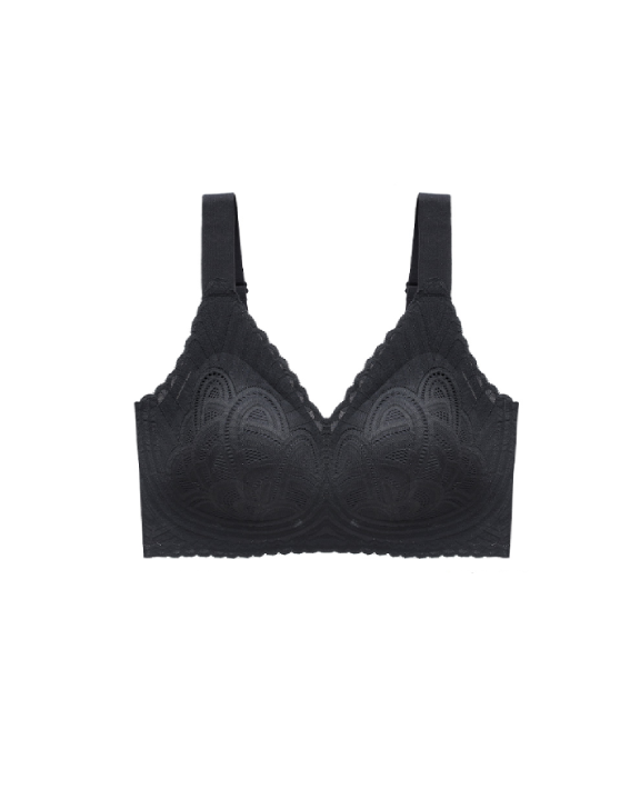Lace Wide Strap Wireless Bra Secondary image