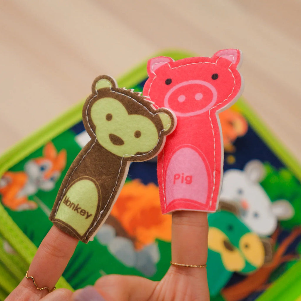 Forest Adventure Quiet Book — Magnetic Fishing, Butterfly Net & Hollow Log Hide & Seek