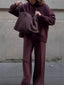 Long-sleeved sweatshirt set
