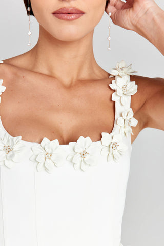 Sleeveless Pocket Suspender Mini Dress