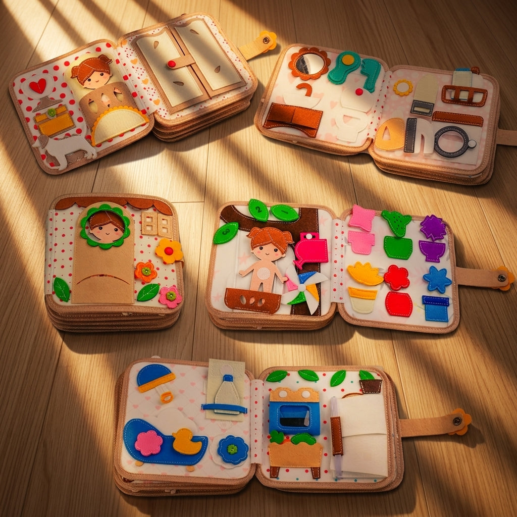 Daily Routine Quiet Book for Toddlers