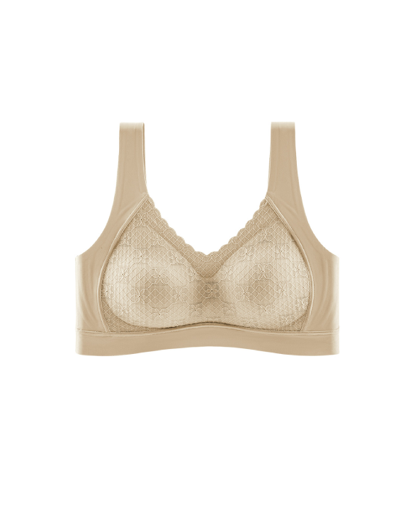 lace wireless bra, front view Main image