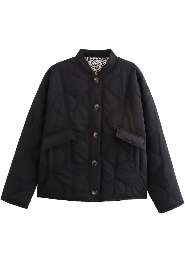 Quilted button-down jacket Main image