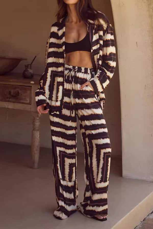 Loose Pattern Printed Two Piece Sets Hauptbild