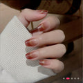 Red Gold Cat-Eye Semi-Cured Gel Nail Strips