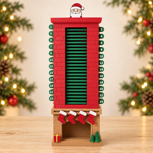3D Printed Santa Chimney Advent Calendar, Christmas Countdown